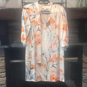 DVF floral dress! Worn once and was dry cleaned.